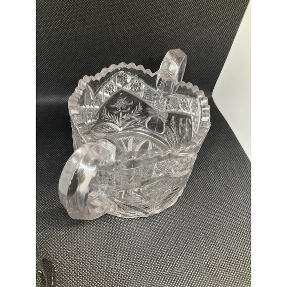 VTG Indiana Glass Gaelic Pattern EAPG Crystal‎ Sugar Bowl Footed Pressed Glass - Picture 5 of 10